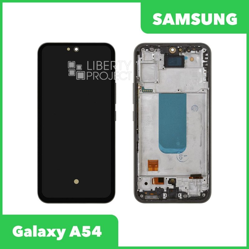 LCD дисплей для Samsung Galaxy A54 SM-A546 с тачскрином в рамке OLED (черный)