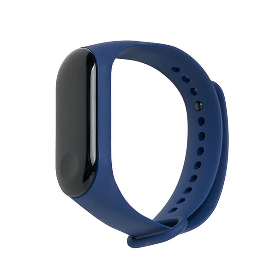 Силиконовый ремешок для Xiaomi mi band 3/4 синий