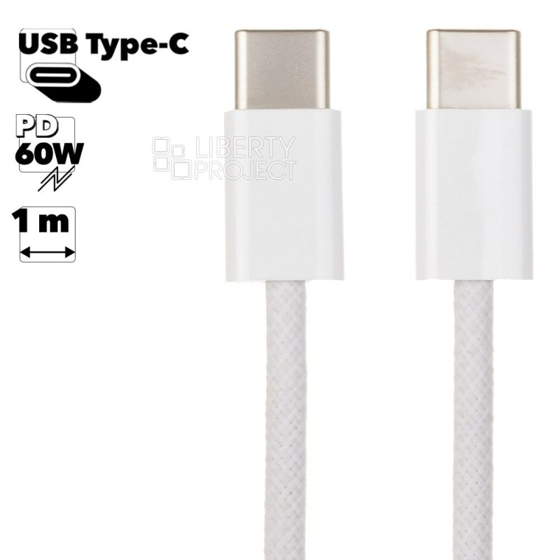 USB-C Charge Cable Type-C 1м 60W A2795 MW493ZM/A (белый/коробка)