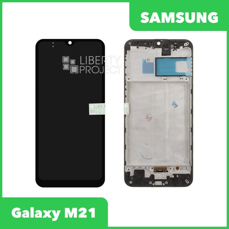 LCD дисплей для Samsung Galaxy M21/M30s SM-M307/M215 в сборе с тачскрином в рамке OLED (черный)