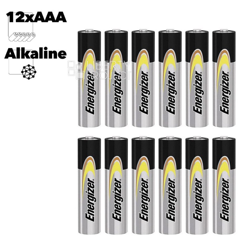 Элементы питания Energizer LR03 AAA Alkaline Power BL1x12 (12 штук в блистере)