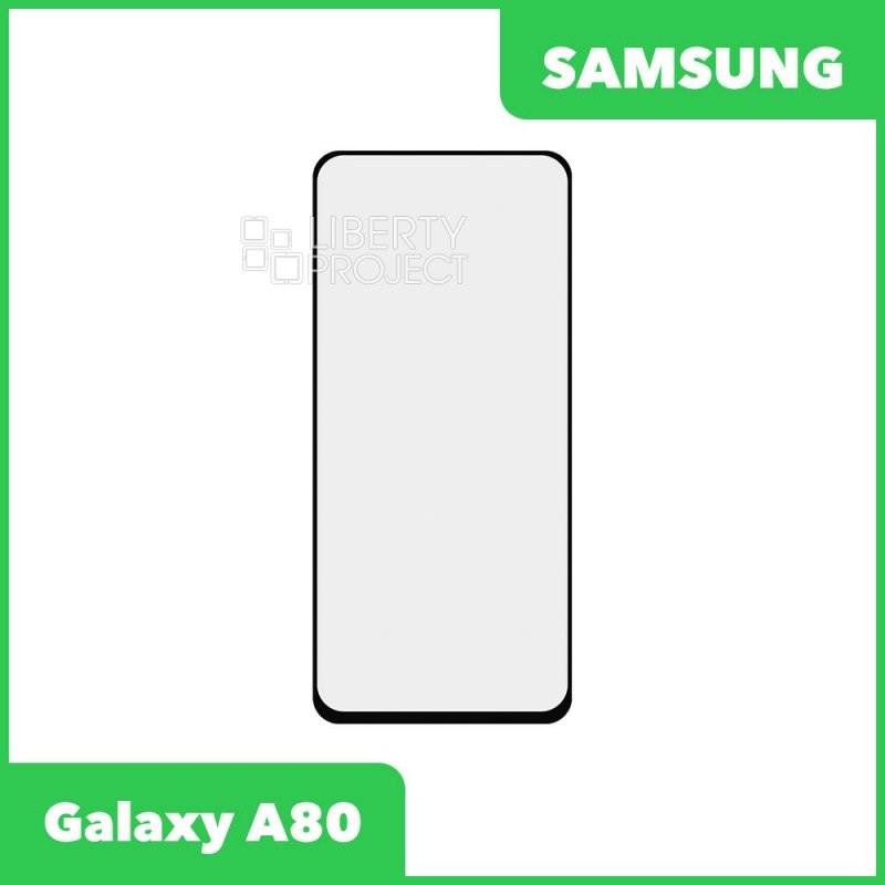 Стекло для переклейки Samsung Galaxy A80 Black
