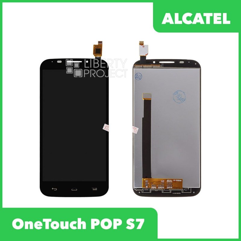 LCD дисплей для Alcatel OT-7045Y (Pop S7) в сборе с тачскрином, черный