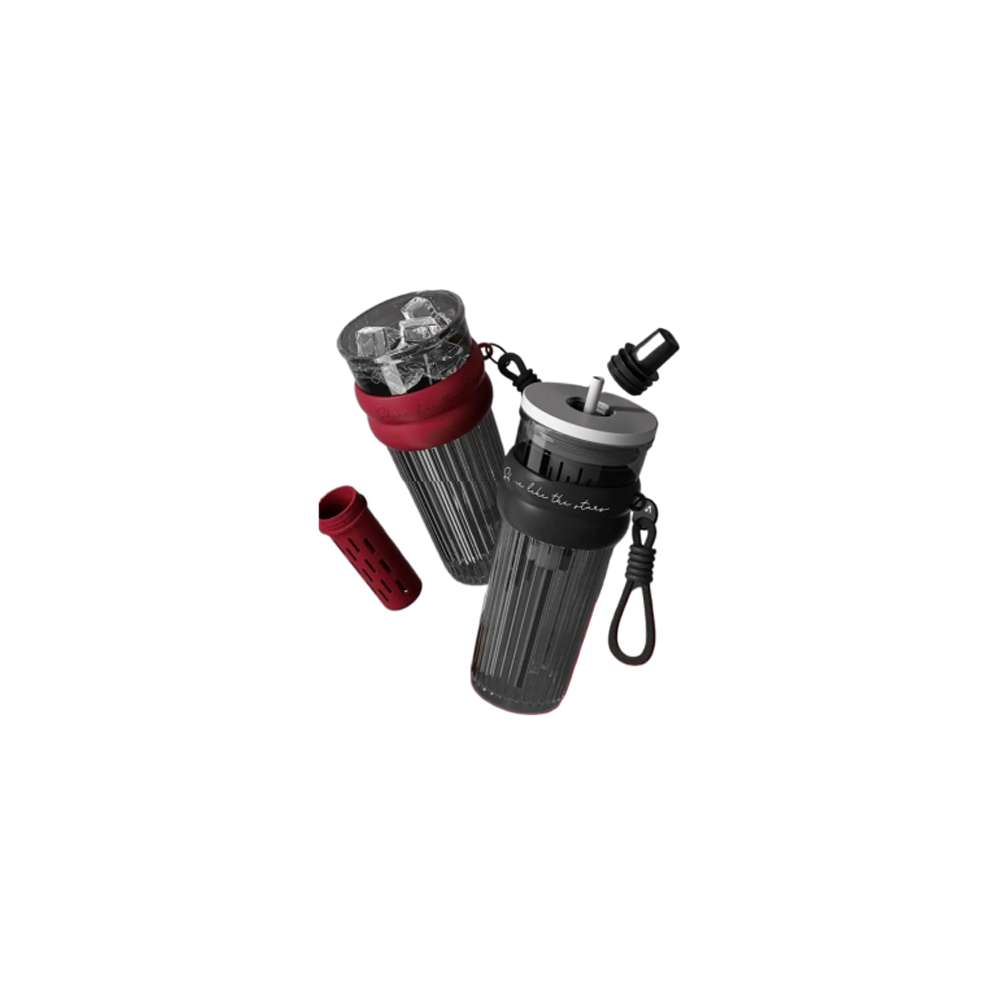 Бутылка XCRJ, X-1405, Tritan Drinking Cup, цвет: черный, красный