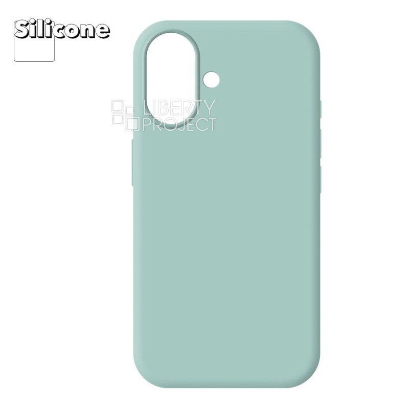 Силиконовый чехол для iPhone 16 "Silicone Case" Teal (зеленый)