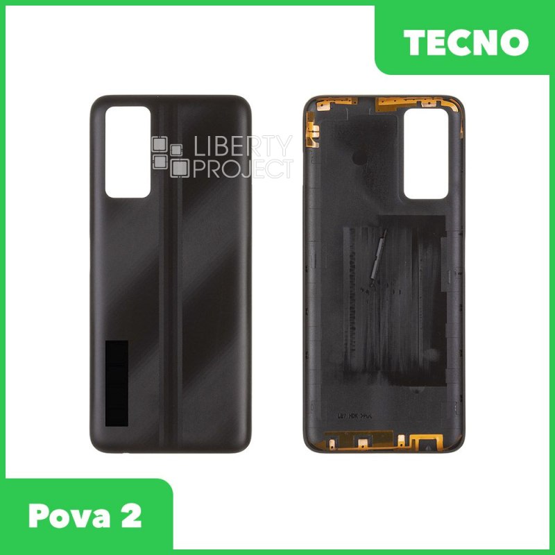 Задняя крышка для Tecno Pova 2 (LE7N) (черный)