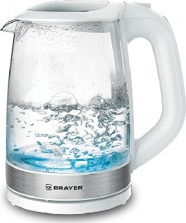 Чайник электрический BRAYER BR1040WH (2л. стекло)