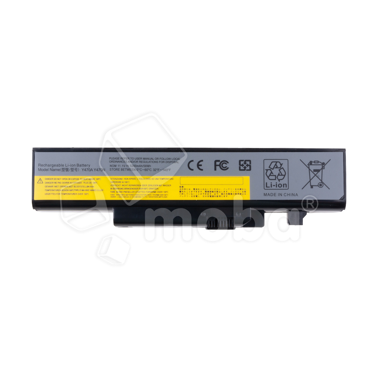 Аккумуляторная батарея для ноутбука Lenovo IdeaPad Y470, Y470G, Y470A, Y470D (L10P6F01) 5200 mAh