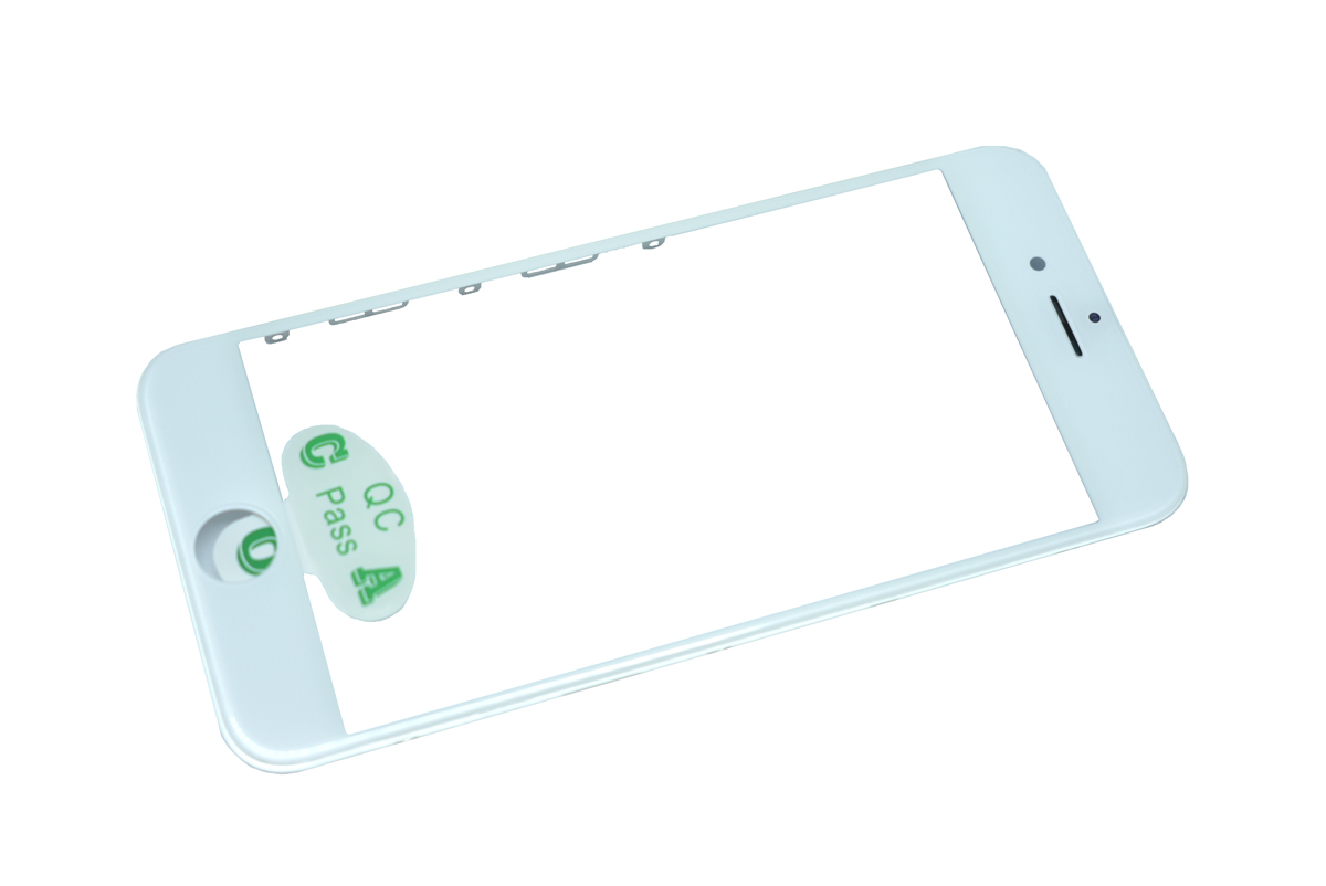 Стекло для переклейки для iPhone 6 с рамкой с OCA пленкой белый