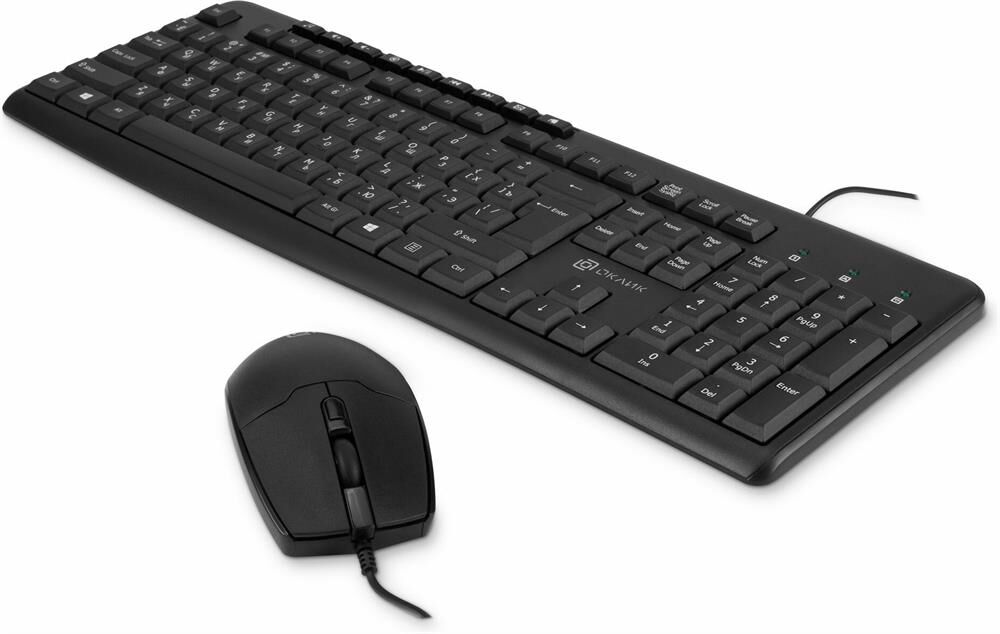 OKLICK Клавиатура + мышь Оклик S650 клав:черный мышь:черный USB Multimedia (1875246)