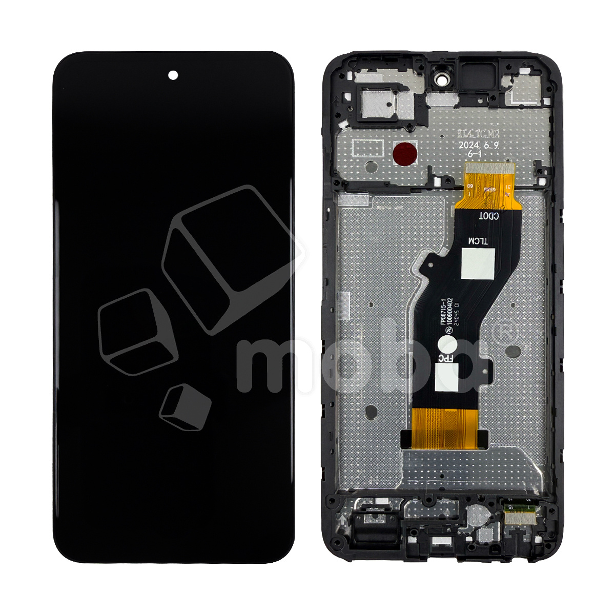 Дисплей для Tecno Spark Go 1 (KL4) модуль с рамкой Черный - OR (HD+, 300 Кд/м2, 120 Гц)