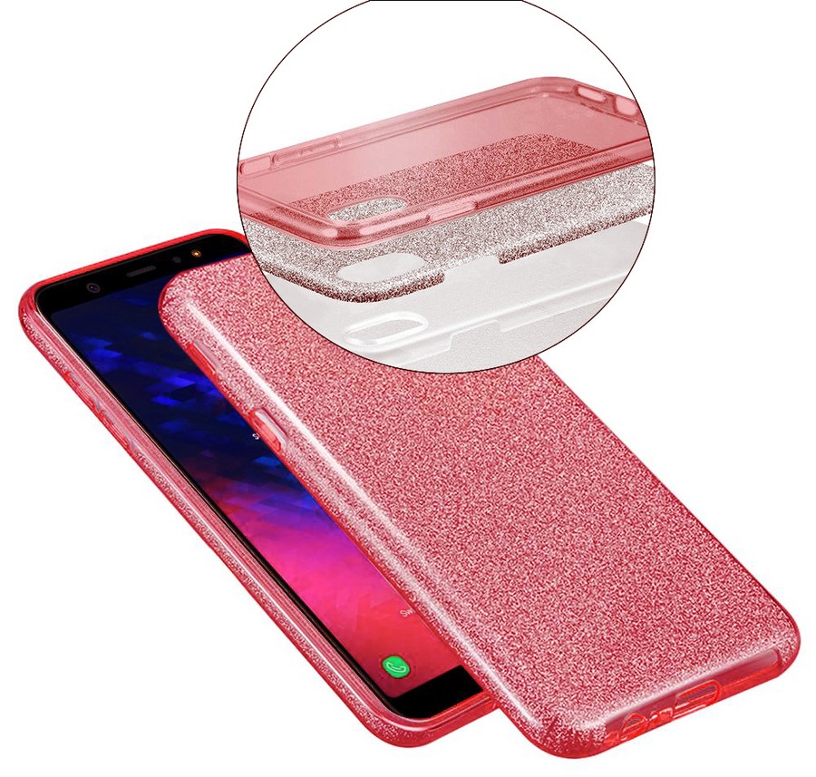 Силиконовая противоударная накладка Diamond для Honor 9A красный