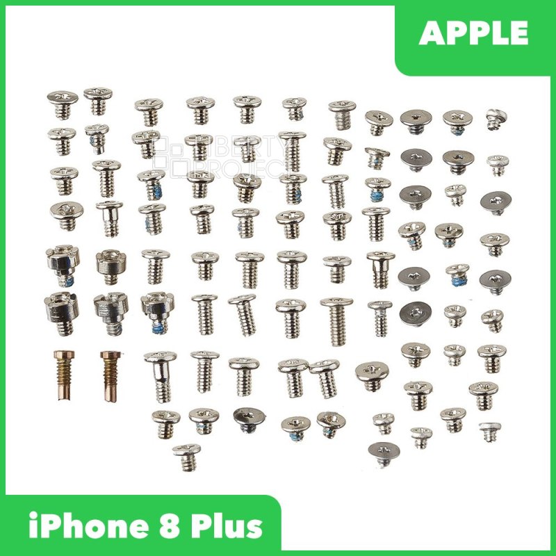 Винты для iPhone 8 Plus (полный набор + 2 нижних винта)