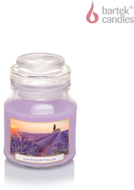 Свеча BARTEK Лавандовые поля и мыло (LAVENDER FIELDS & SOAP) 130гр в баночке