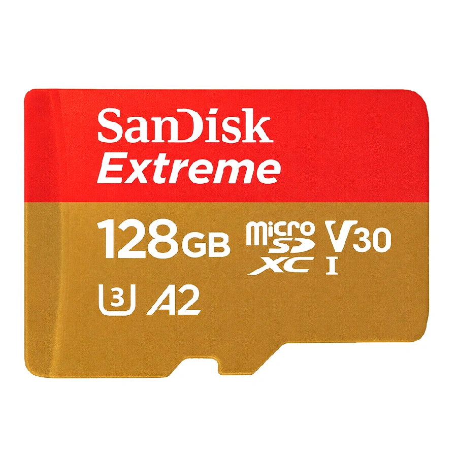 Карта памяти SanDisk Extreme Micro SD 128GB U3 A2 V30 190/90MB/S 4K