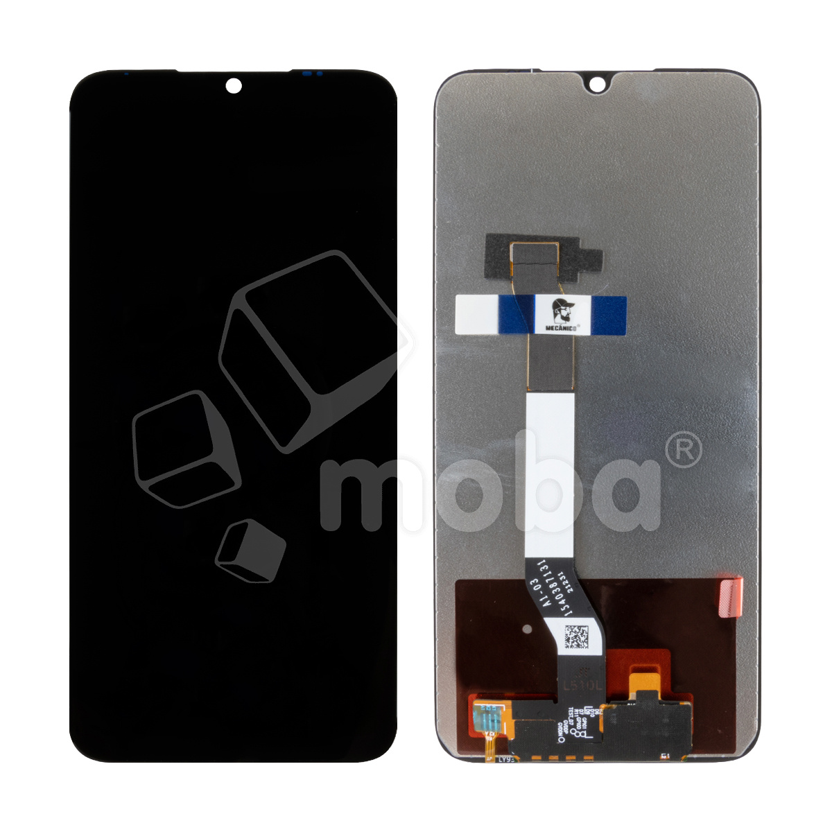 Дисплей для Xiaomi Redmi Note 8/8 2021 (M1908C3JC/M1908C3JGG) в сборе с тачскрином Черный Mecanico - AMP