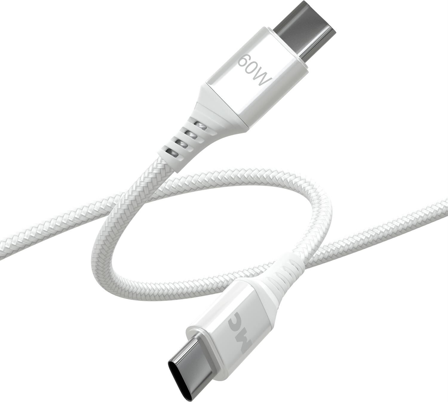 Кабель MORE CHOICE (4620202554079) K69aa USB 3.0A PD 60W для Type-C - 1 м , белый