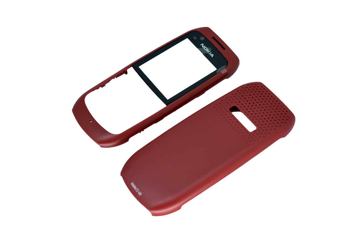 Задняя крышка для Nokia C1-00 (AAA) красный