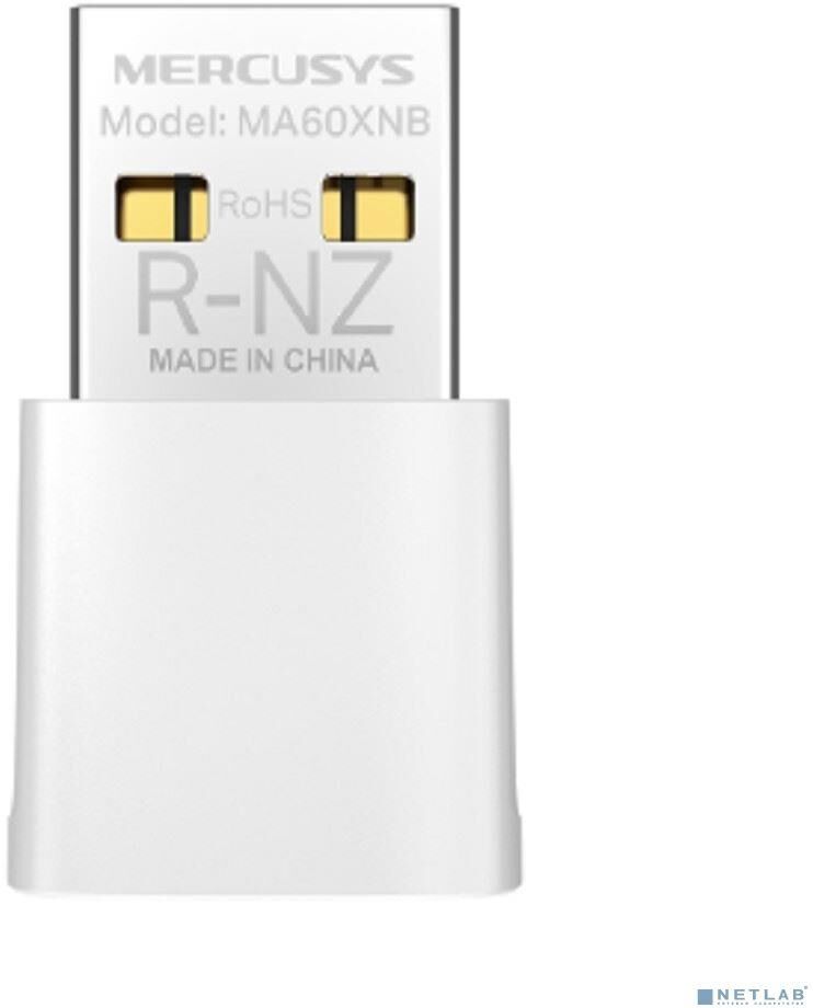 MERCUSYS MA60XNB Сверхкомпактный USB-адаптер с поддержкой Wi-Fi 6 AX900 и Bluetooth 5.3
