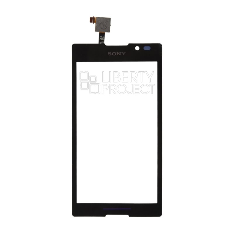 Тачскрин для Sony Xperia C C2304 1-я категория (черный)