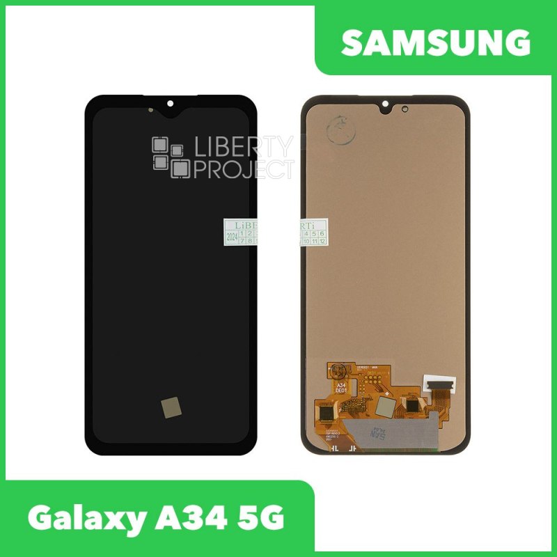 LCD дисплей для Samsung Galaxy A34 5G SM-A346 с тачскрином OLED (черный)