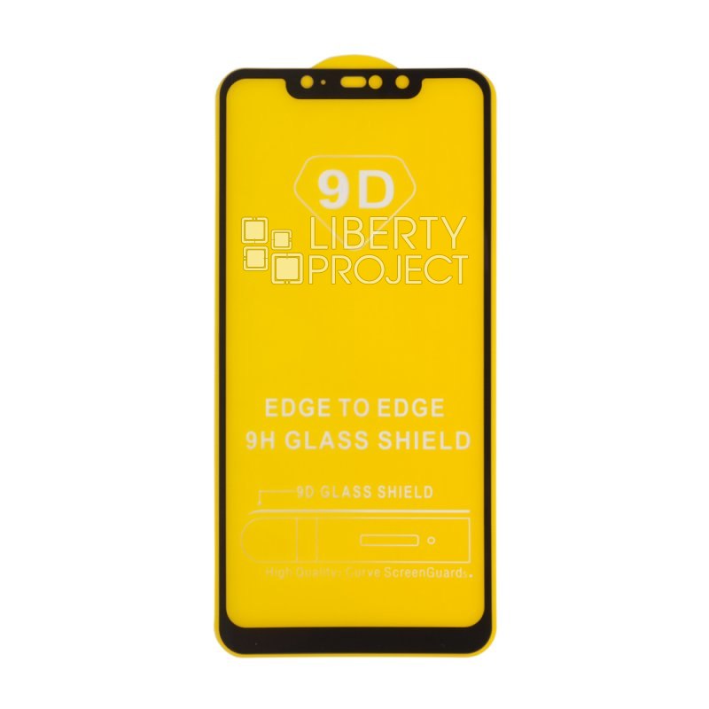 Защитное стекло для Xiaomi Note 6 Pro Edge To Edge 9H Glass Shield 9D 0,3 мм (желтая подложка)