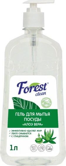 FOREST CLEAN Гель для мытья посуды "Алоэ Вера" 1 л
