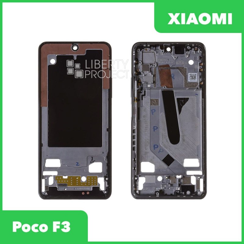 Рамка дисплея для Xiaomi Poco F3 (черный)