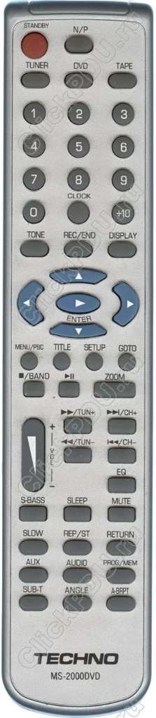Пульт Techno MS-2000DVD оригинальный