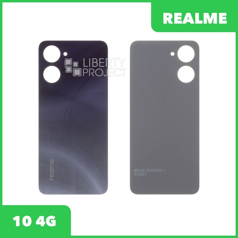 Задняя крышка для Realme 10 4G (RMX3630) (черный)