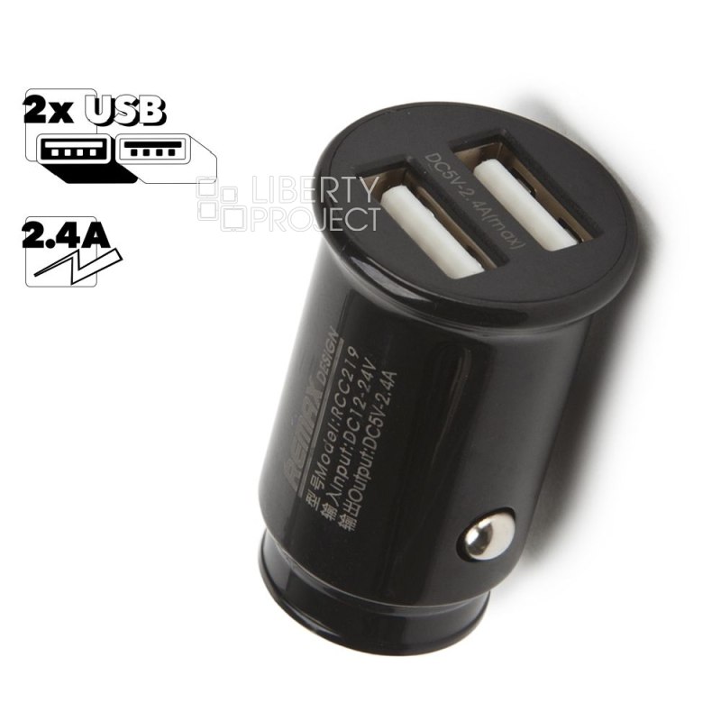АЗУ REMAX Roki RCC219 2xUSB, 2.4А (черный)