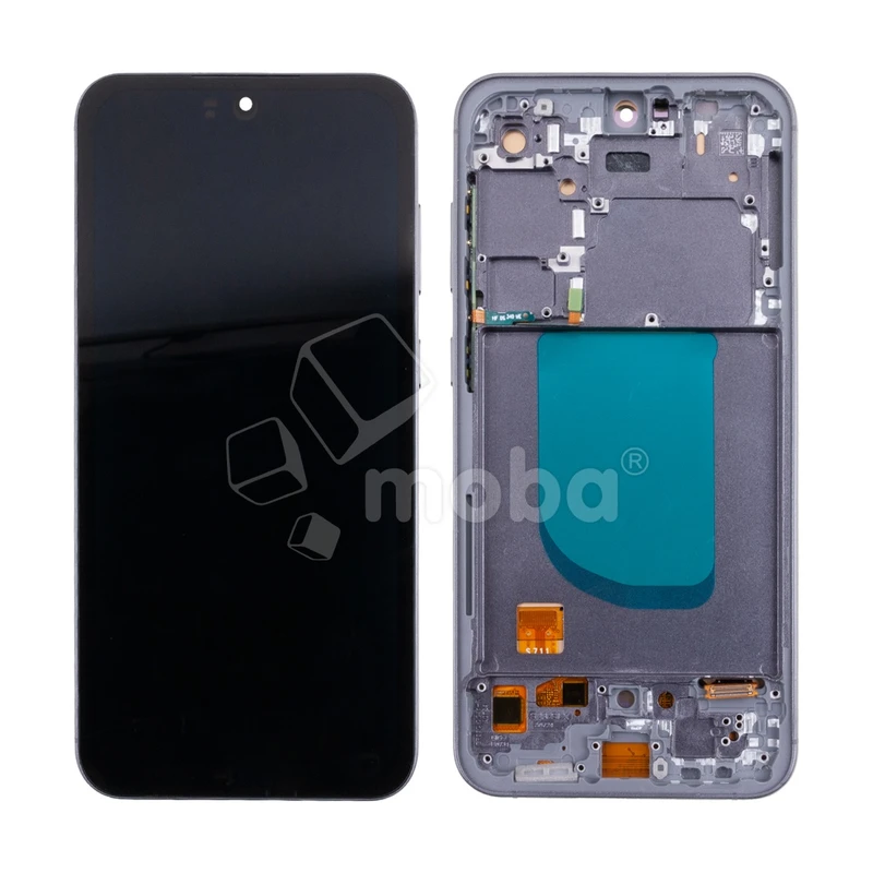 Дисплей для Samsung Galaxy S23 FE (S711B) модуль с рамкой Черный - (OLED) (Full Size)