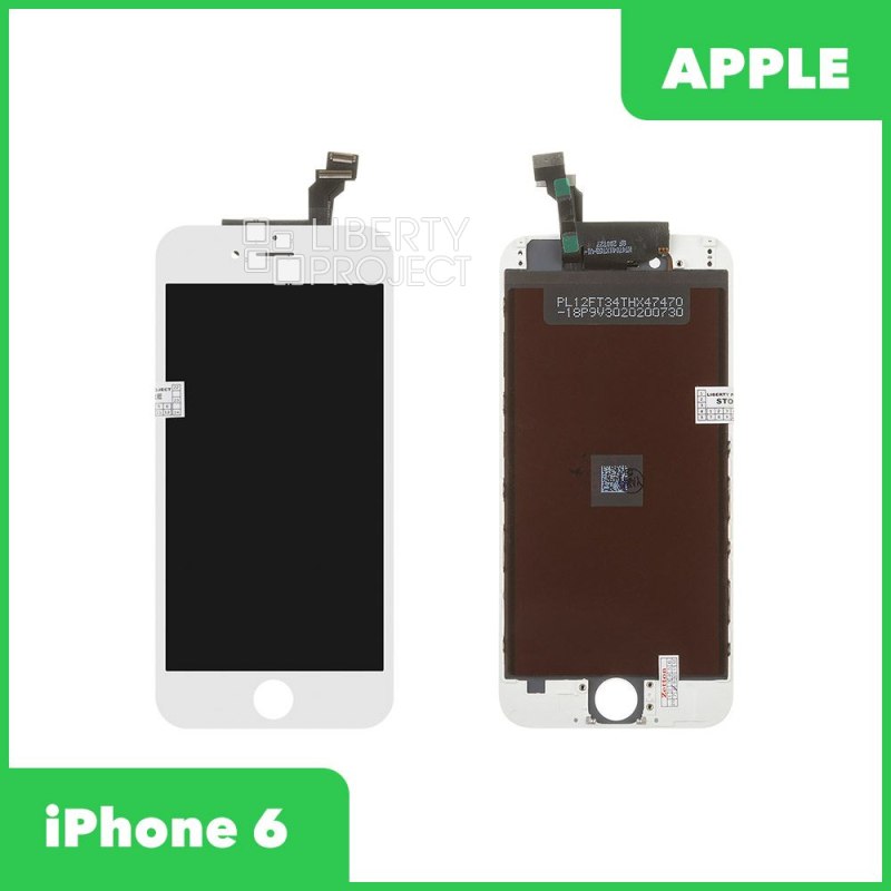 LCD дисплей для Apple iPhone 6 (белый) Zetton с тачскрином (олеофобное покрытие)