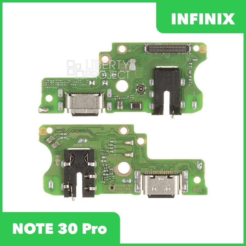 Шлейф/FLC Infinix NOTE 30 Pro на системный разъём/микрофон