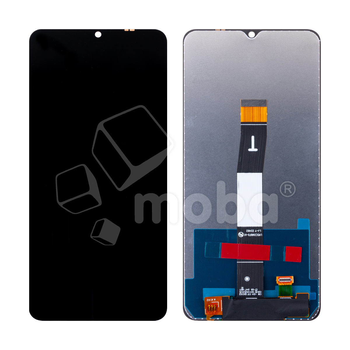 Дисплей для Xiaomi Redmi 12C/Poco C55 (22120RN86G) в сборе с тачскрином Черный - Оптима