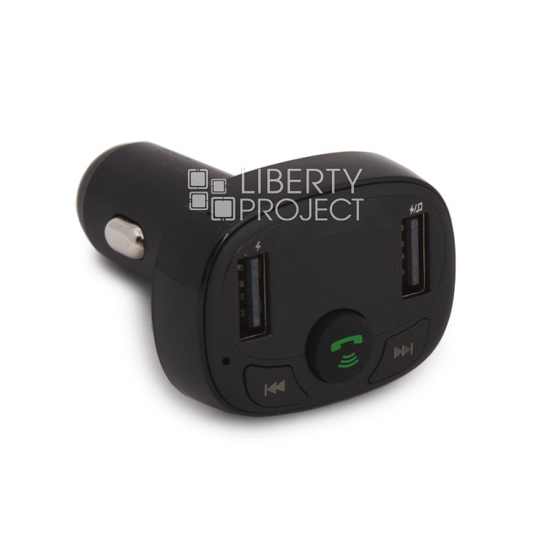 АЗУ с Bluetooth MP3 плеером Baseus T Typed Bluetooth MP3 Charger With Car Holder (черное)