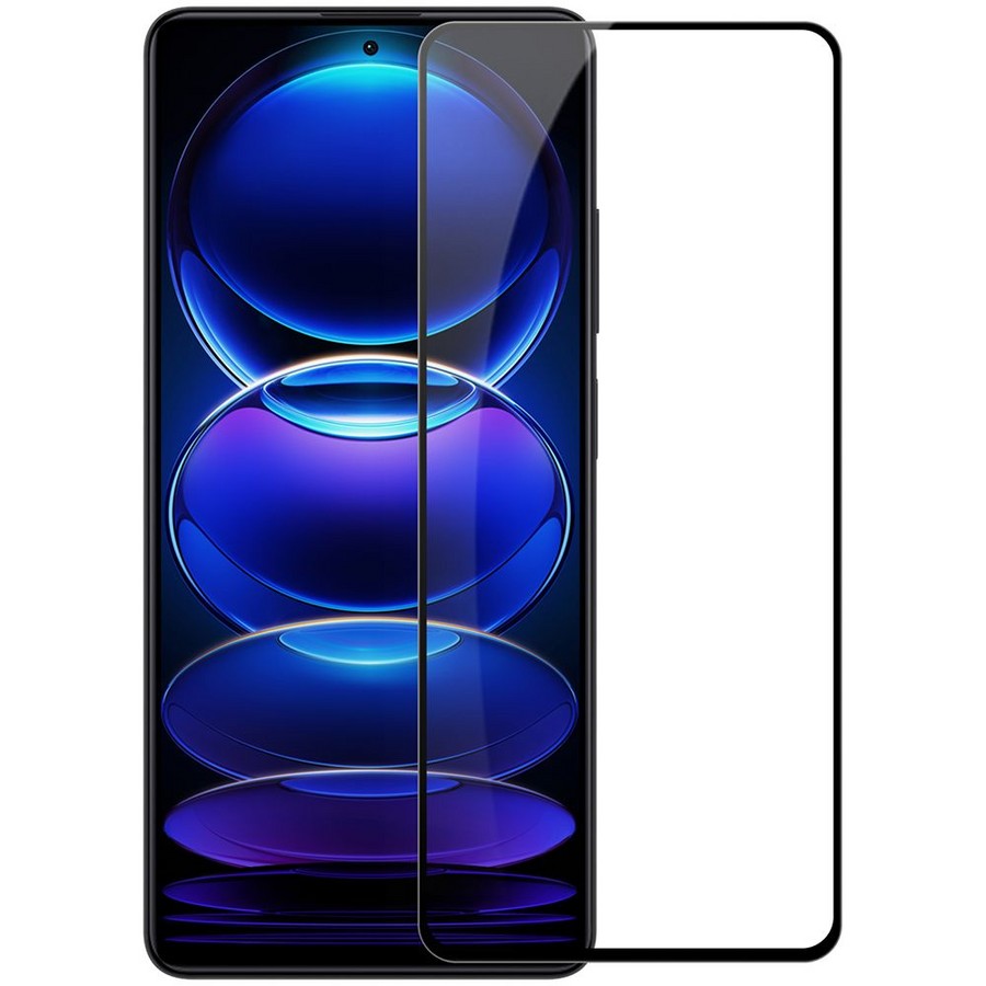 Защитное стекло 3D/5D/6D/9D/10D полноэкранное Full Glue (тех.пак) для Xiaomi Poco X5 / Redmi Note 12 черный