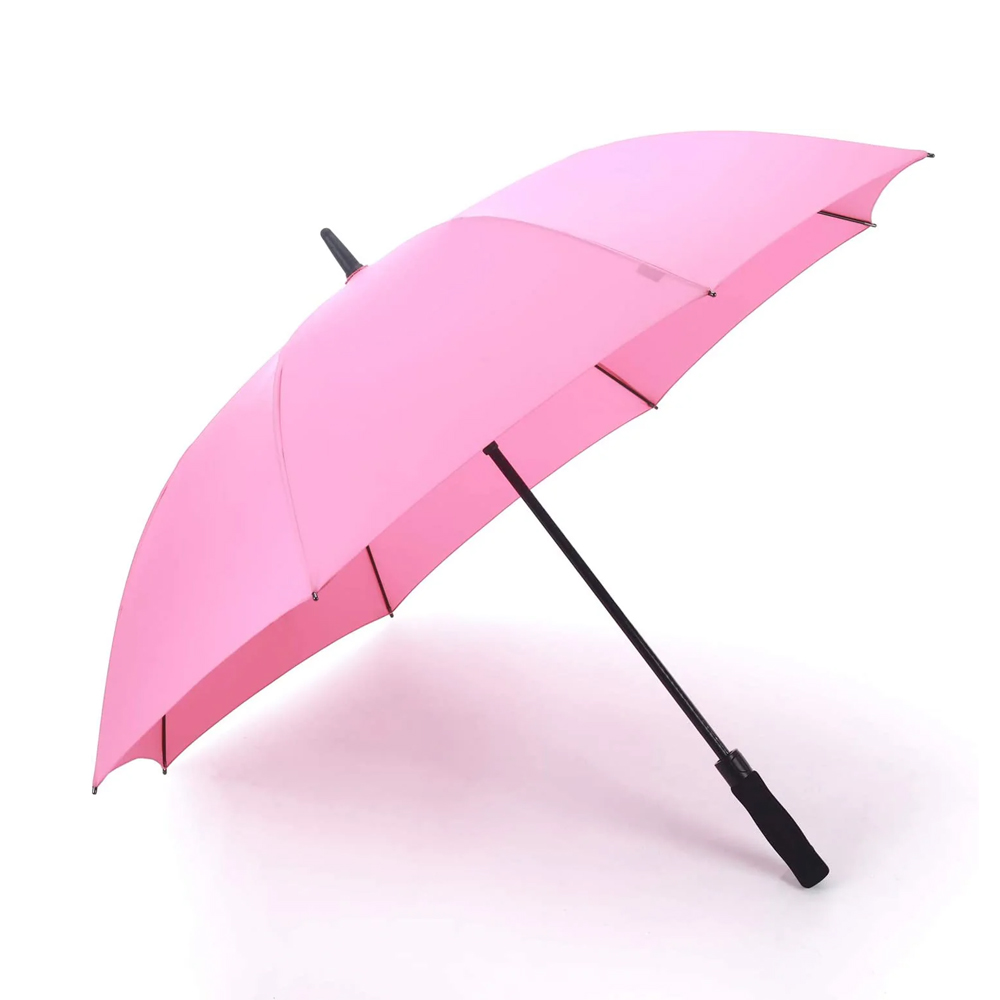 Зонт RiSETIME, Golf Automatic Umbrella, автоматический, трость с прямой ручкой, цвет: розовый