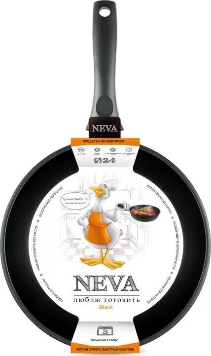 Сковорода NEVA N124 а/пр литая 24см Neva Black