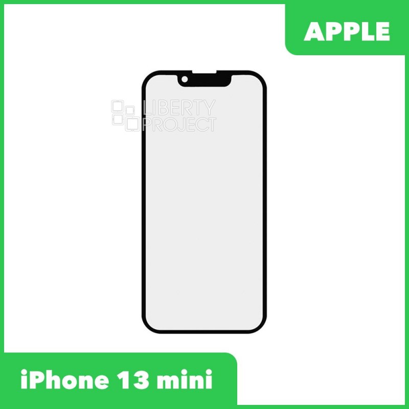 G+OCA PRO стекло для IPhone 13 mini олеофобное покрытие (черный)