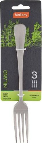 MALLONY Набор вилок столовых MILANO, 3 шт (007294)