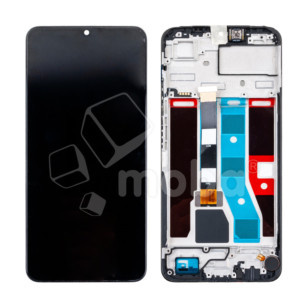 Дисплей для Realme C51 (RMX3830) модуль с рамкой Черный - OR (HD+, 300 Кд/м2, 90 Гц)