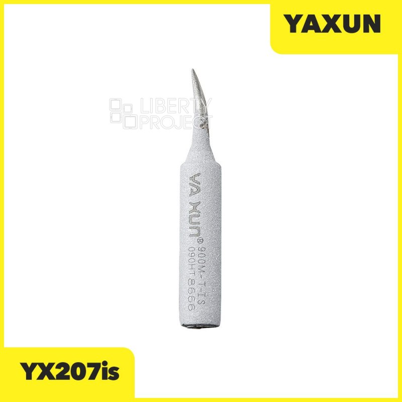 Жало для паяльника YX209is (белое,изогнутое)