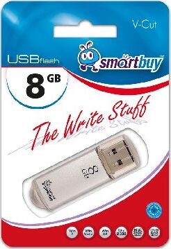 USB флеш SMARTBUY (SB8GBVC-S) 8GB V-CUT SILVER