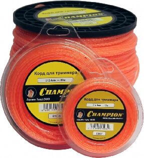 Леска для триммера CHAMPION C5057 Square Twist DUO 2.4мм *12м (витой квадрат)