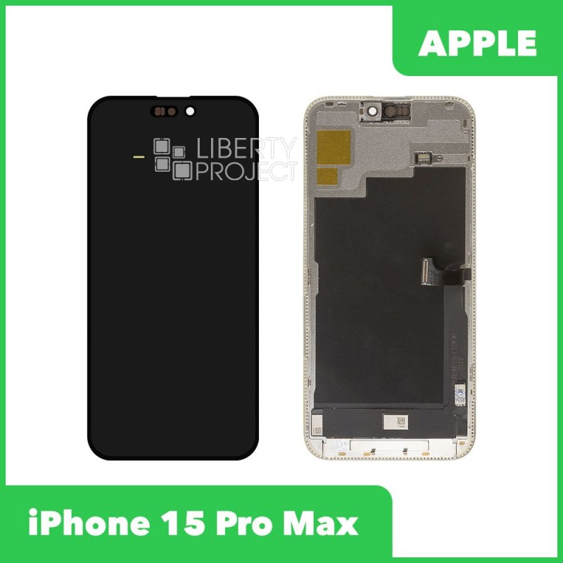 LCD дисплей для Apple iPhone 15 Pro Max (черный) матрица ZY OLED (привязка без пайки)