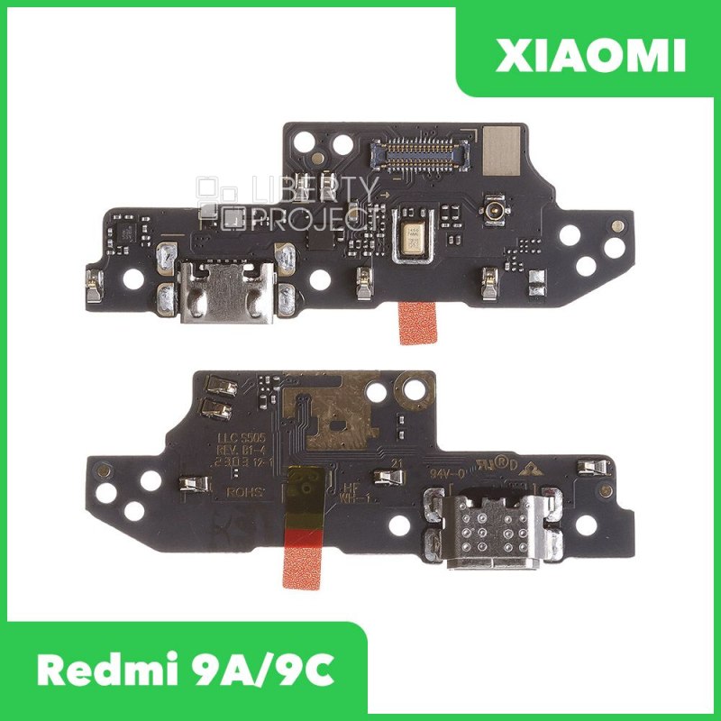 Шлейф/FLC Xiaomi Redmi 9A/9C/10A на системный разъём/микрофон (оригинал)