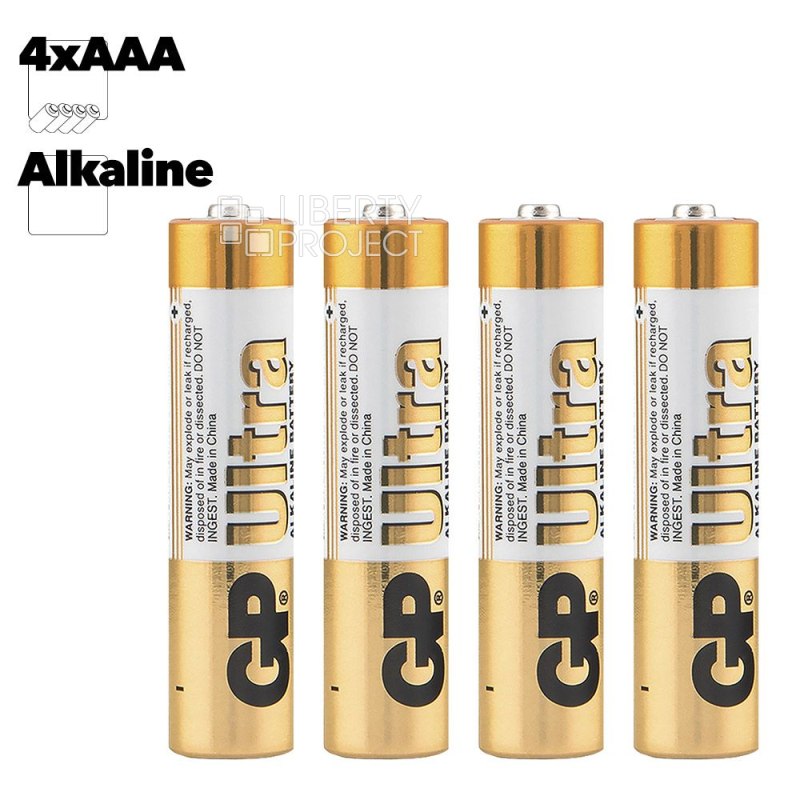 Батарейка GP ULTRA LR03 AAA BL4 Alkaline 1.5V (4 шт)