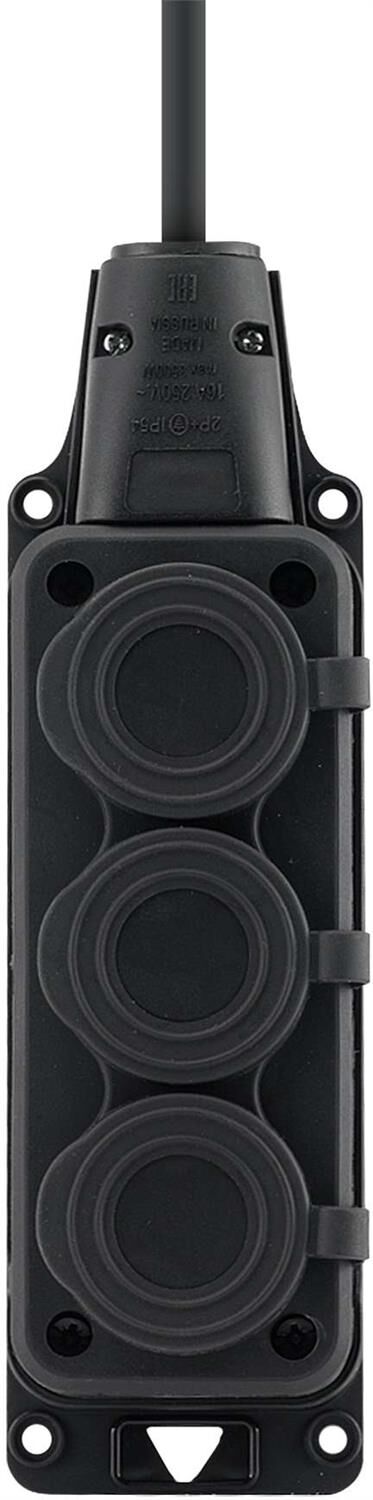 Удлинитель-шнур CADENA IP44 MID 20м сз КГТТ 3*2,5 25А черный