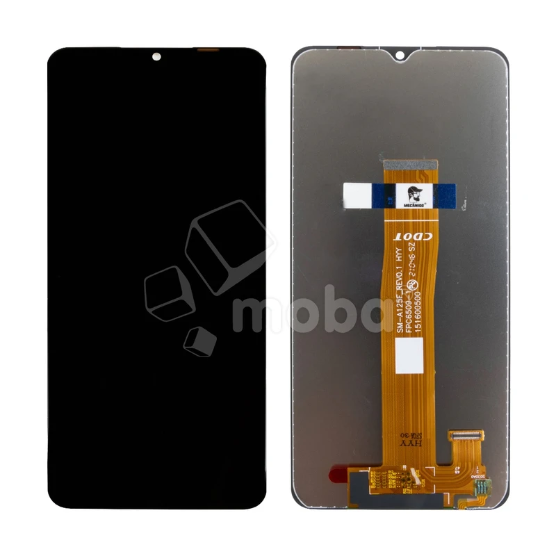 Дисплей для Samsung Galaxy A12 (A125F) в сборе с тачскрином Черный Mecanico - AMP